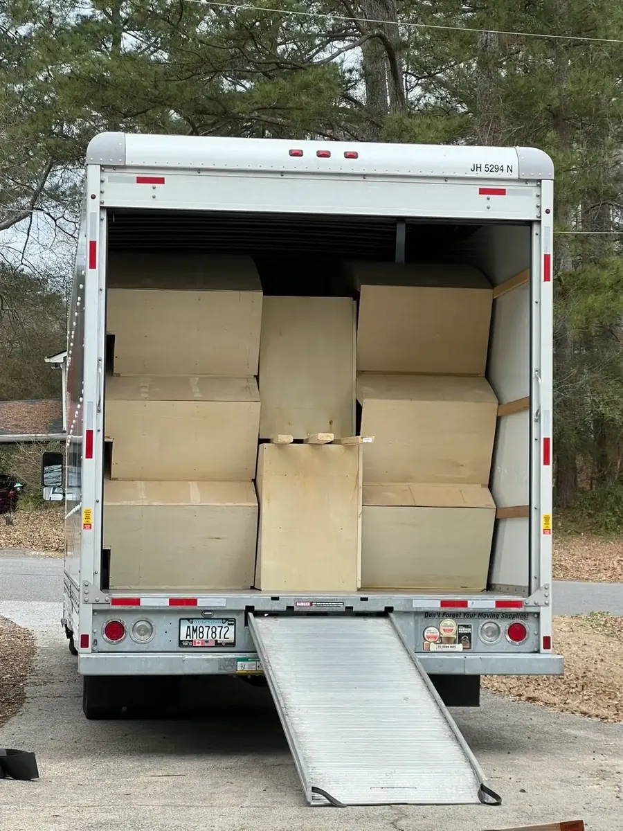 Moving truck fully loaded with boxes — Jacey's Moving Atlanta